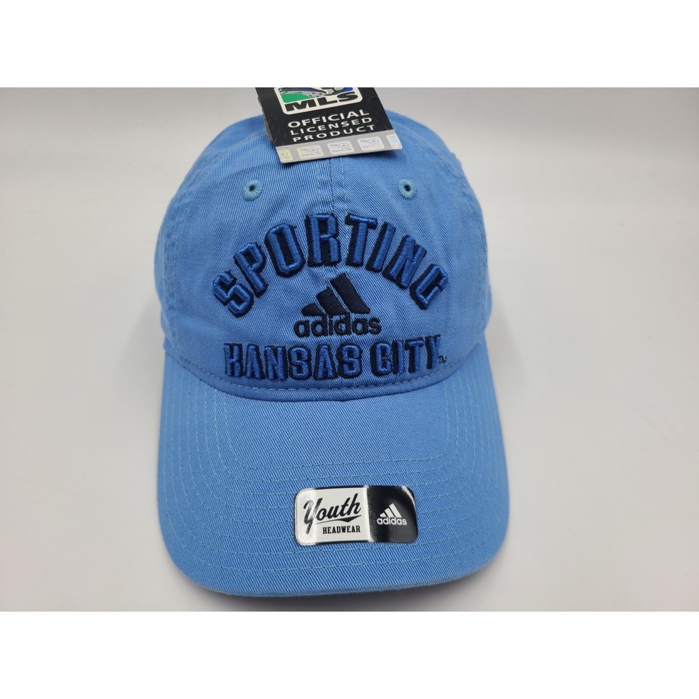 Youth Sporting Kansas City KC Adidas Strapback Adjustable Hat Cap Boys Girls MLS